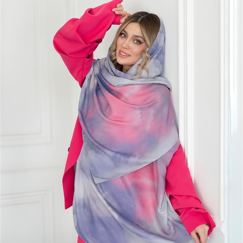 شال ساده اسموکی نئون neon