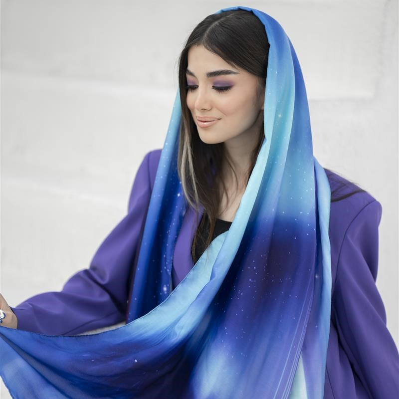 شال ساده فیوژن mix colors