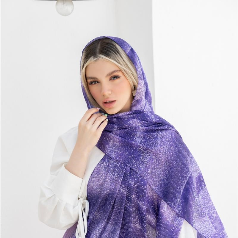 شال ساده ‏Violet cristallisé mix colors